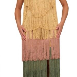 Andrea Iyamah neme fringe dress xxl! NWT